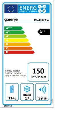 Energieeffizienz Gorenje RBI4092AW